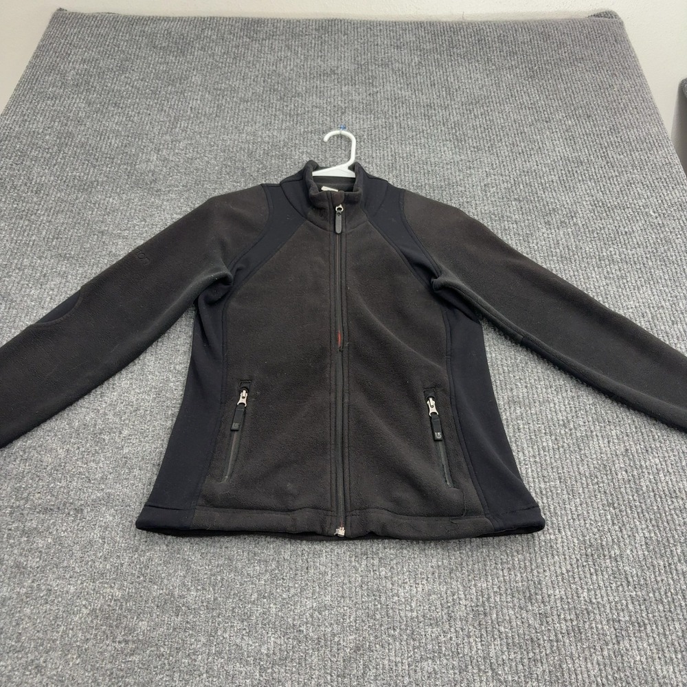Burton Fleece Jacket Womens S Black Polyester Full Zip Mock Neck Gorpcore